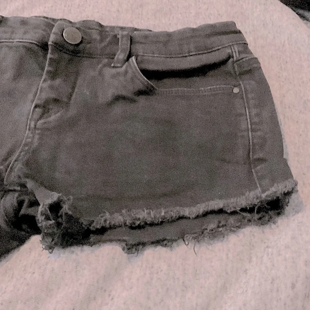 🔴Blank NYC Short Shorts Black Size 26 Little Queenie Vintage